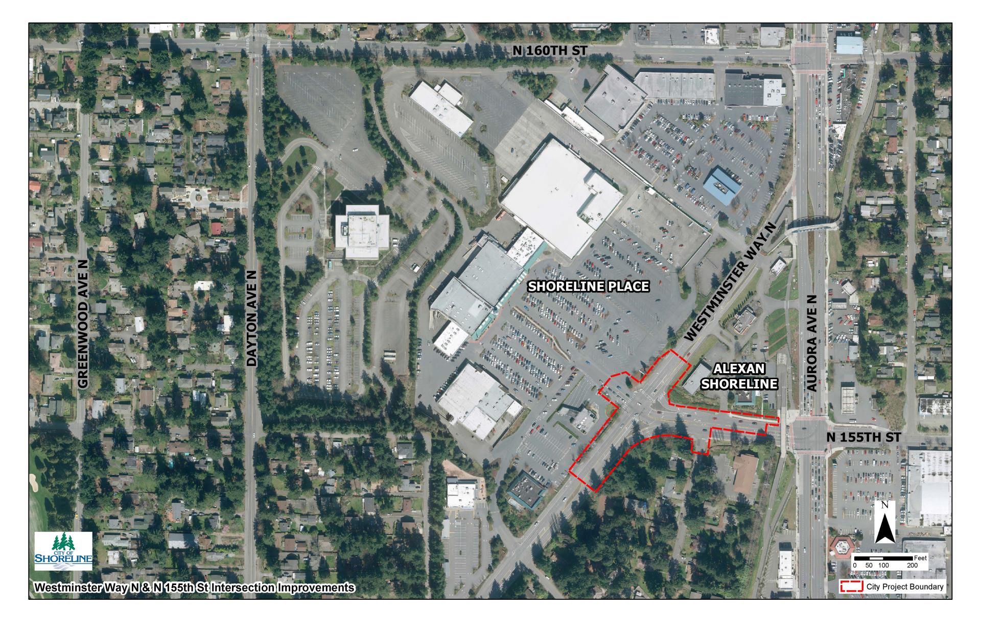 Westminster and 155th Intersection Map