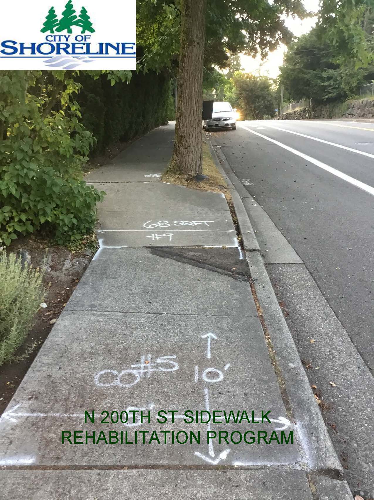 N 200TH ST Sidewalk Rehab_before photo