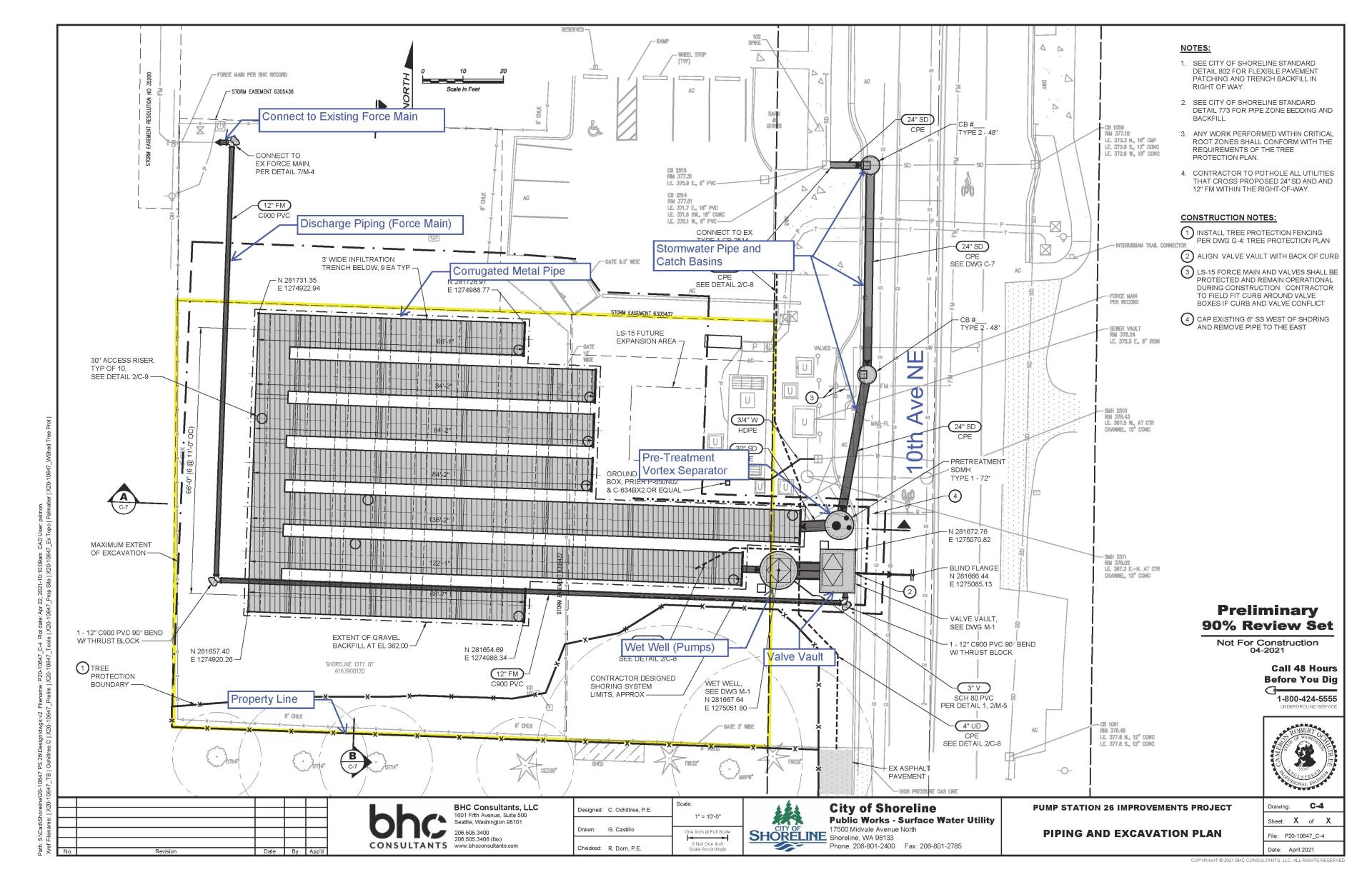 Pump Station 26 Proposed Piping Planlan