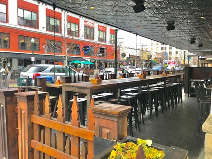 Outdoor seating online pub