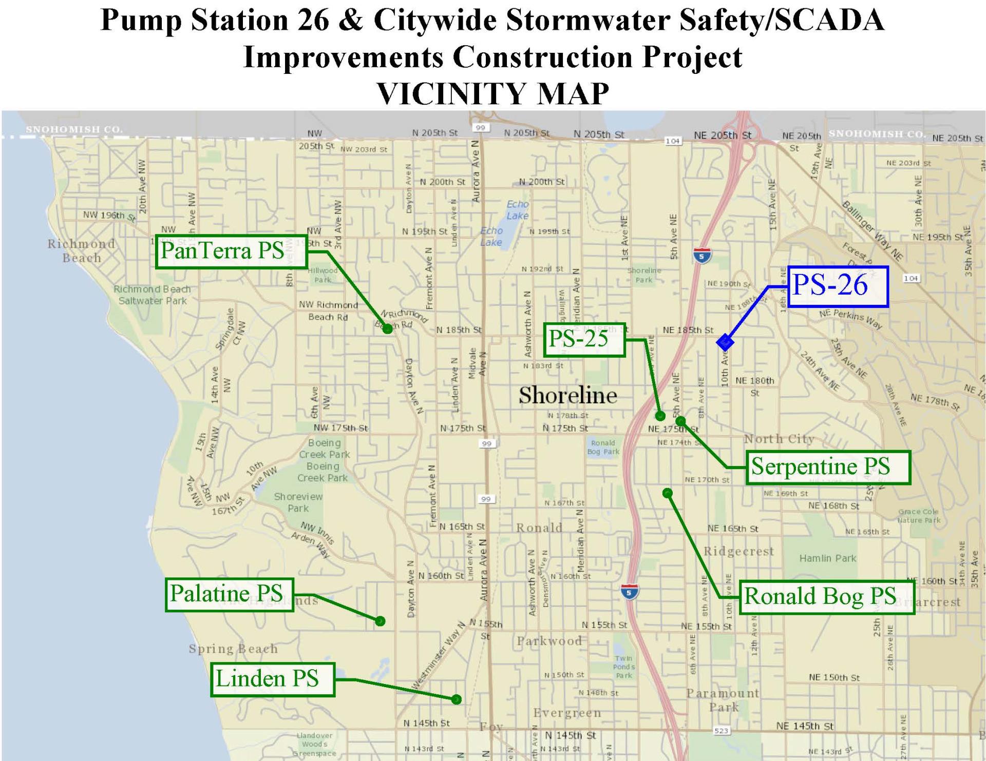 Pump Station Vicinity Map