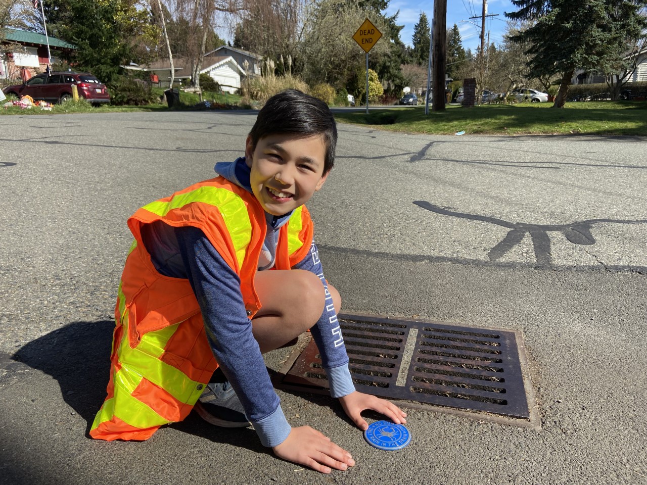 Koa marking storm drain 2