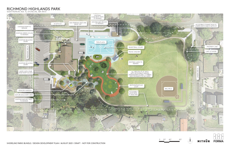 Richmond Highlands Park Schematic Design Plans Draft August 2023