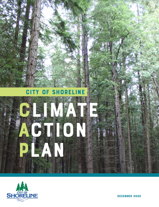 Cover page of the 2022 Climate Action Plan.