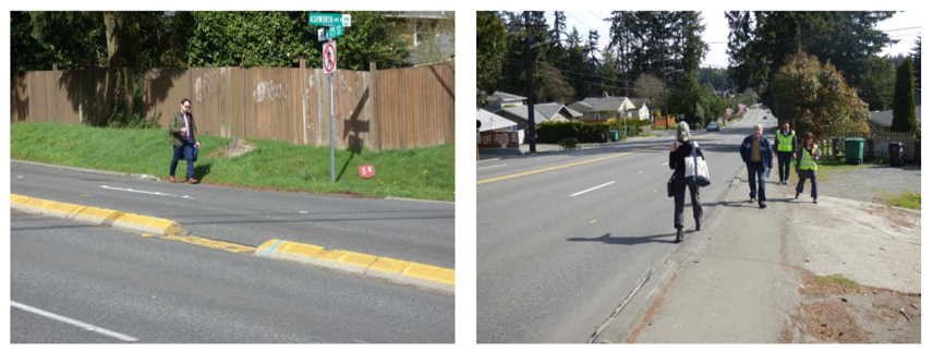 Missing and narrow sidewalks